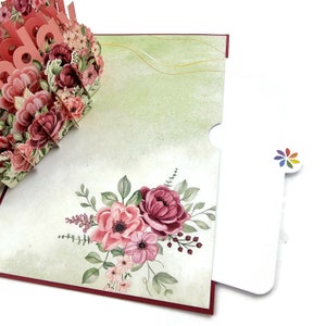 Birthday Flowers Pop up Card - Etsy