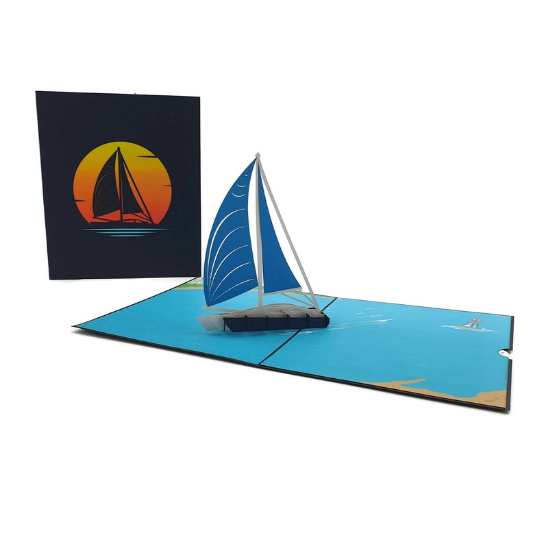 Sailing Boat 3d pop up card