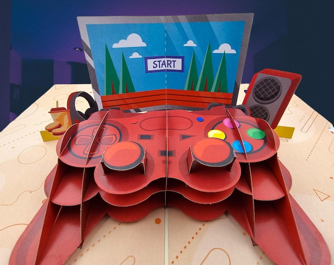 Level Up Pop Up Card