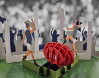 Australian Football 3d Pop Up Card