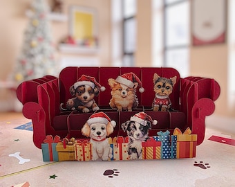 Merry Woofmas Pop Up Card