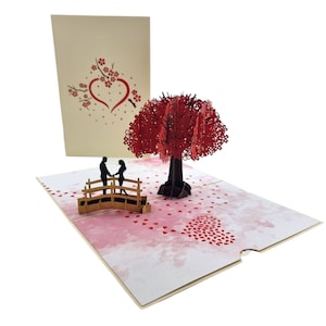 Carte pop-up Amour fleurs de cerisier image 2
