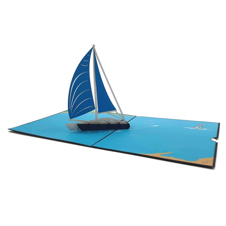 Sailing Boat 3d pop up card