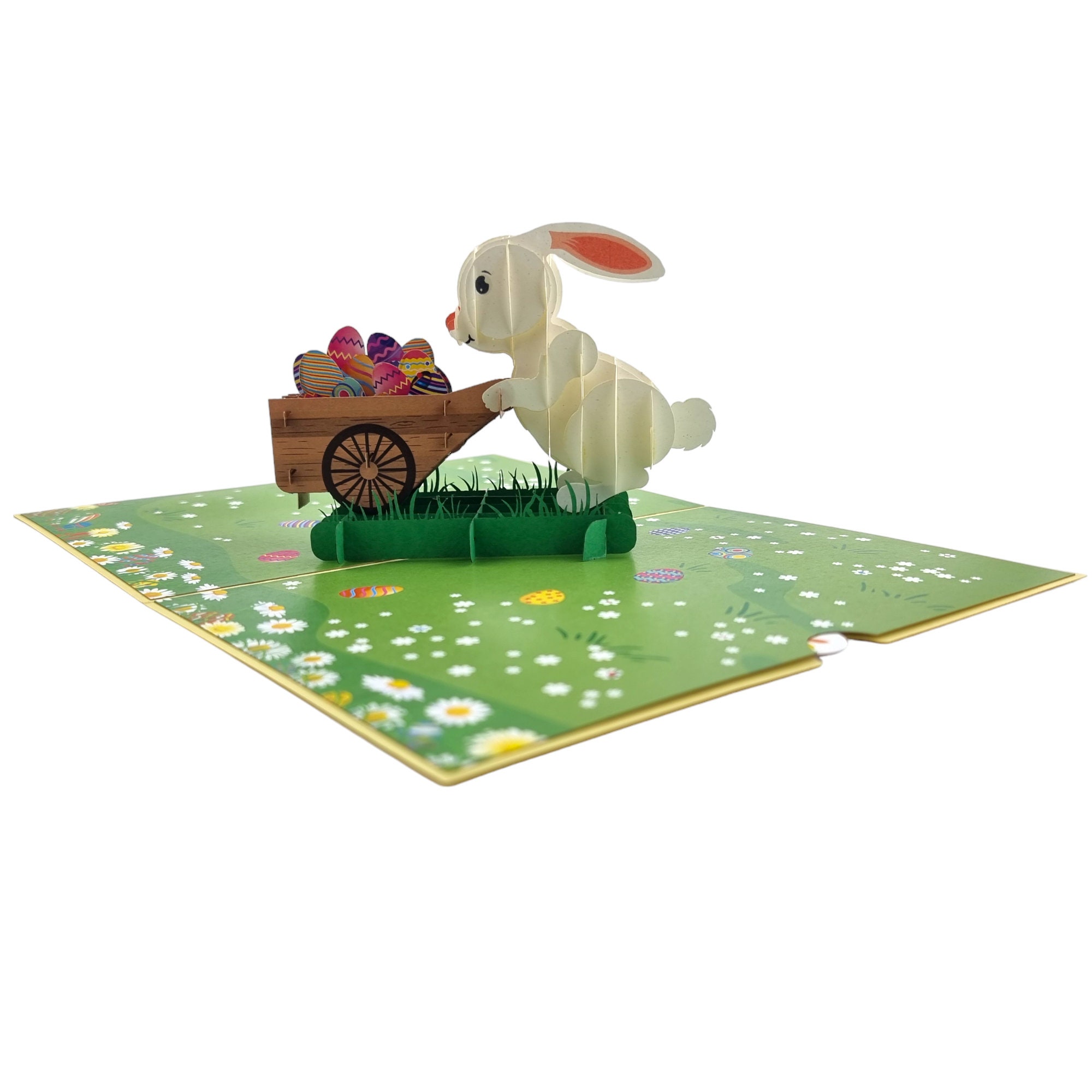 Easter Bunny Egg Hunt 3d Pop up Card (medium) - Etsy