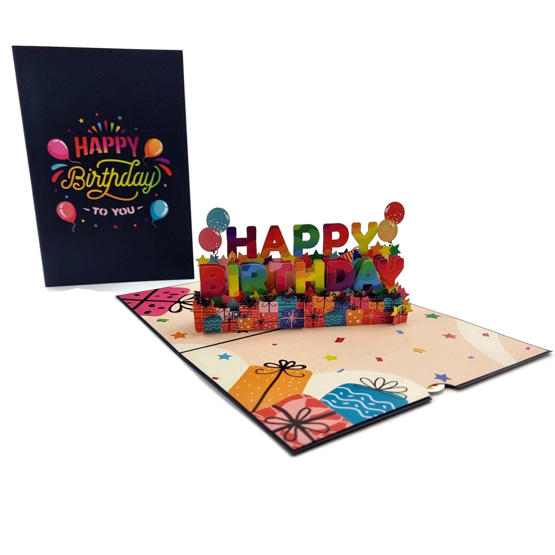 Happy Birthday 3d Pop up Card - Etsy