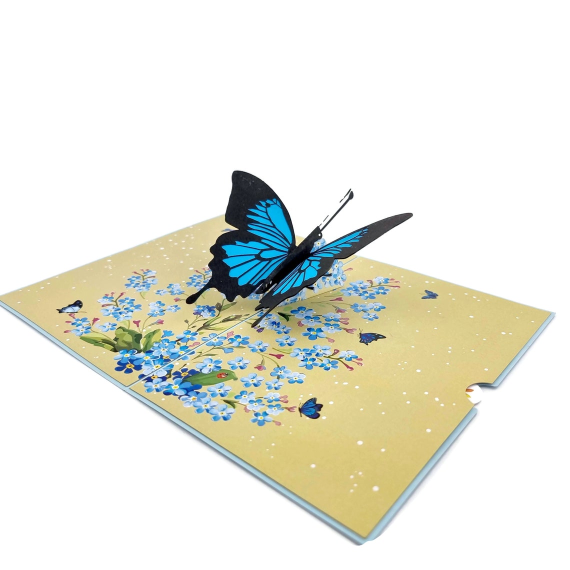 Blue Butterfly 3d Pop up Card | Etsy