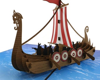 Viking ship ceramic wall art gift longship