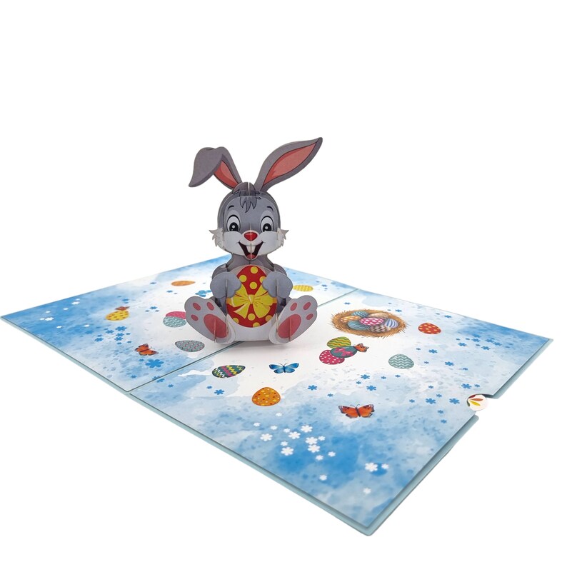 Easter Bunny 3d Pop up Card - Etsy