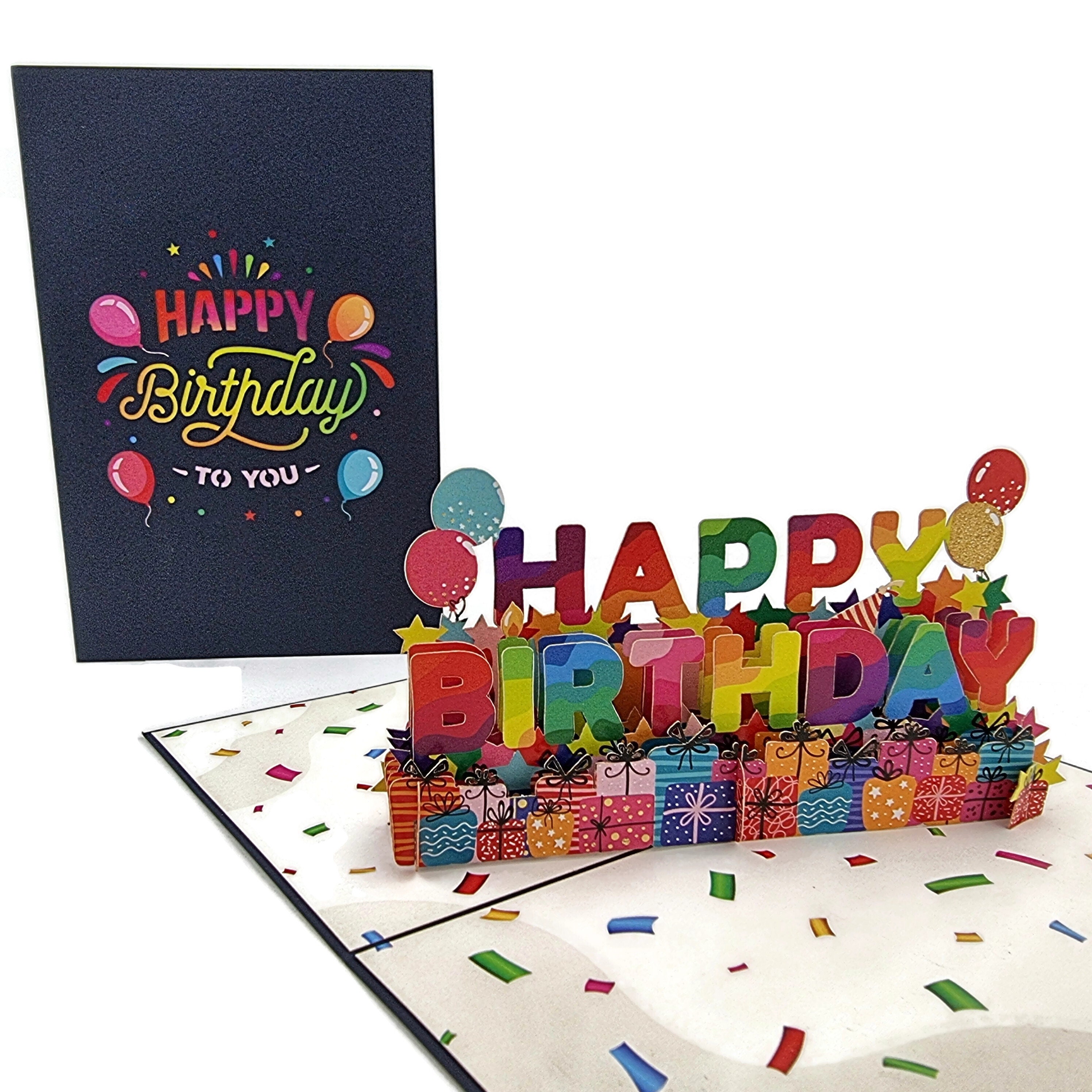 Happy Birthday 3d Pop up Card | Etsy Australia