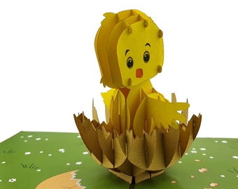 Easter Chick 3d pop up card