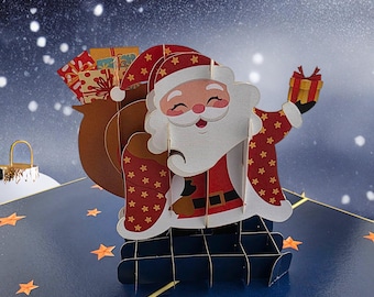 Christmas Santa Pop Up Card v2