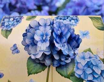 Blue Hydrangea Pop Up Card