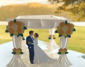 Wedding Arbour 3d pop up card