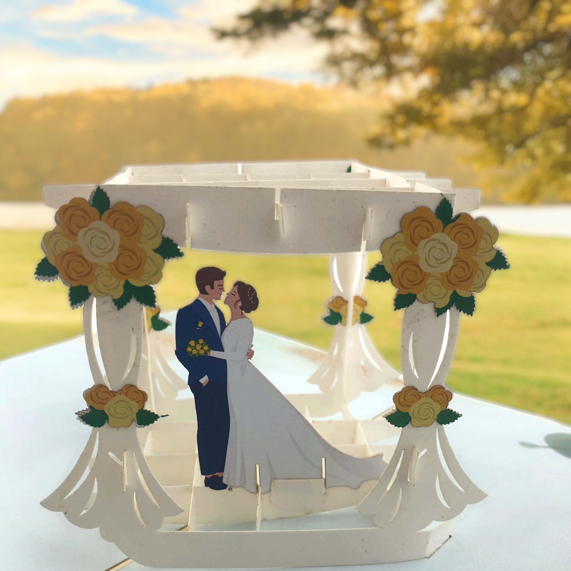 Wedding Arbour 3d pop up card