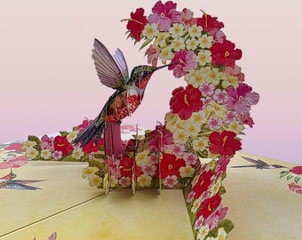 Humming Bird Pop Up Card