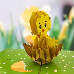 Oster Küken 3D Pop Up Karte