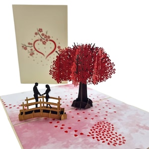 Carte pop-up Amour fleurs de cerisier image 4