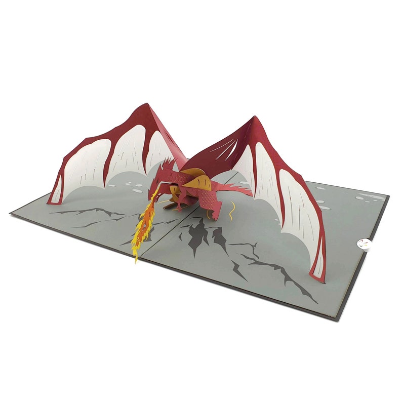 Black Dragon 3d pop up card