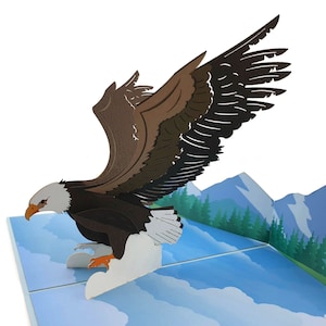 Carte pop-up 3D Aigle