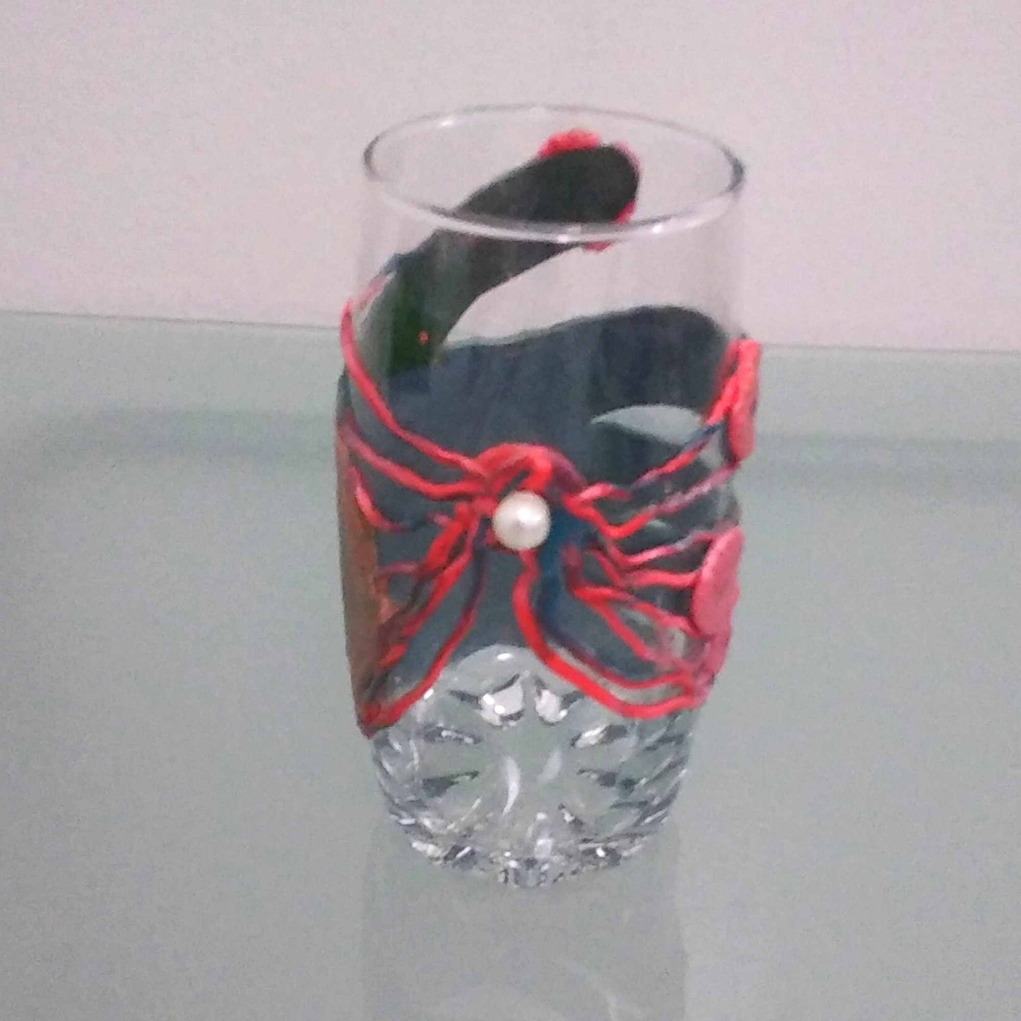 Polymer Clay Covered Glass Polymer Clay Covered Vase