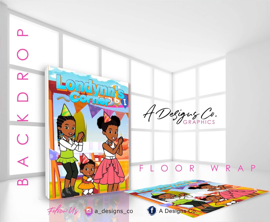 Gracies Corner Backdrop Custom Backdrop Gracies Corner Party Theme