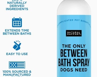 L'unico spray da bagno di cui hanno bisogno i cani in legno di sandalo e ambra (8 oz)