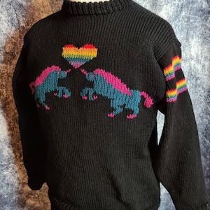Rainbow Unicorn jumper, rainbow unicorn sweater, rainbow heart jumper, rainbow heart sweater