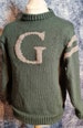 Knitted monogram jumper, adult wizard jumper, unisex monogram jumper, any colour jumper, any initial. 