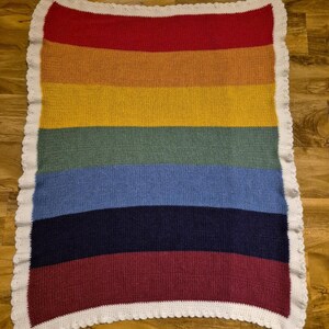 Manta de bebé arcoiris