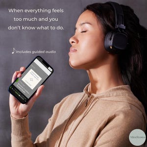 Emotionales Erste-Hilfe-Set gegen Angst, druckbare Arbeitsmappe, Überwältigungshilfe, Erdungsübungen, digitaler Download