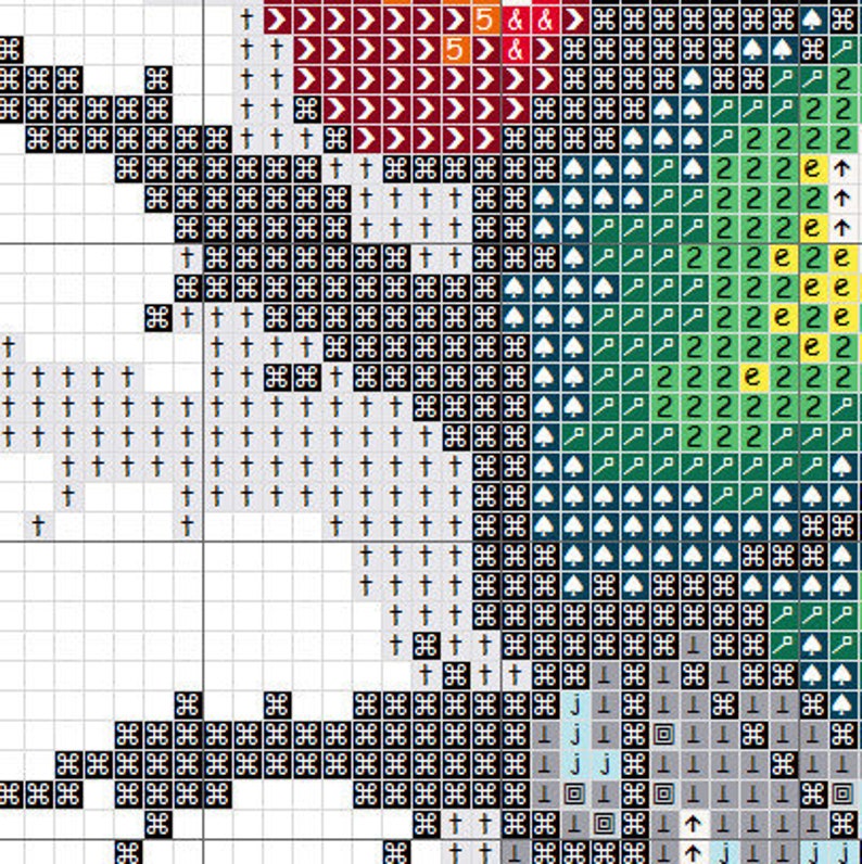 Fly on the wall Counted Cross Stitch PDF Pattern Instant Download Needlepoint Decoration Stitching Printable Digital Chart Embroidery Insect