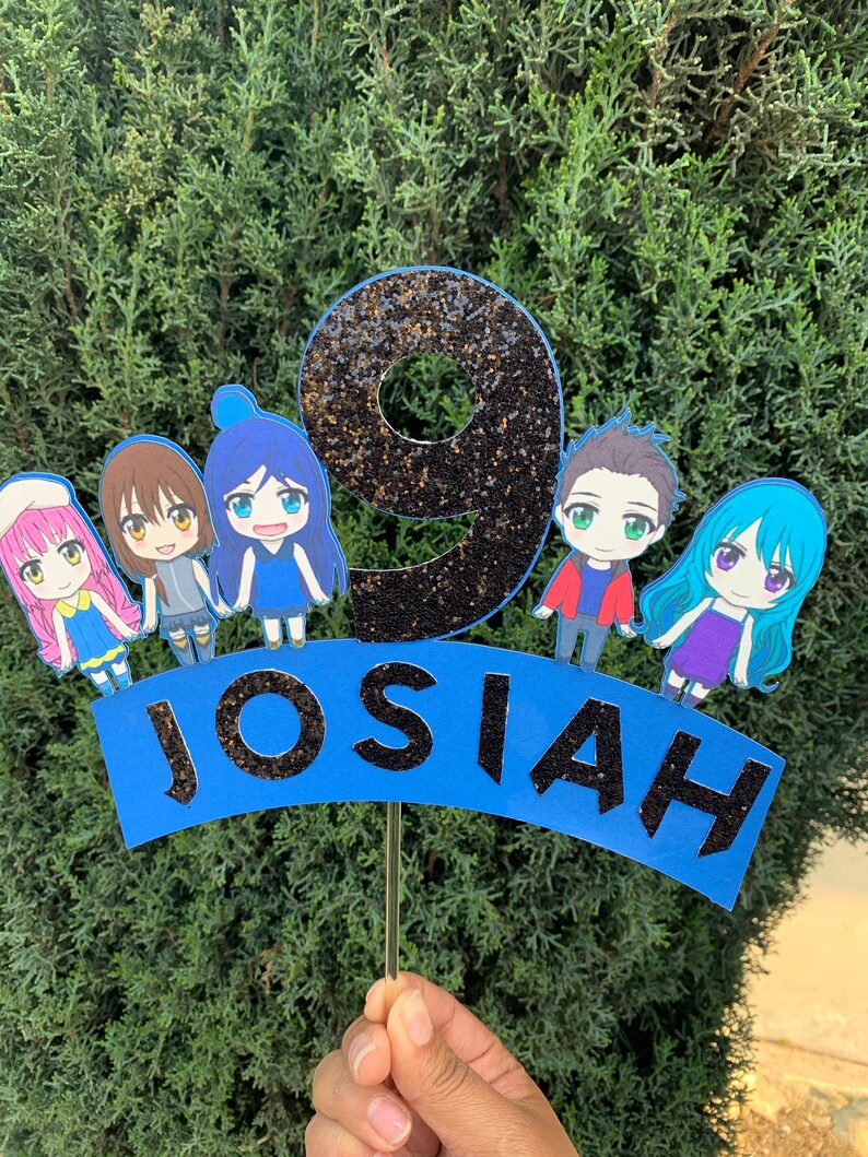itsfunneh and krew theme funneh and krew cake topper etsy