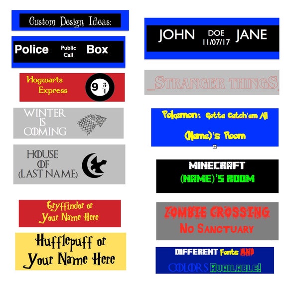 Custom Directional Sign Or Wall Plaque Inspired By Harry Etsy