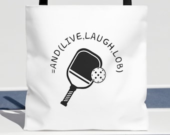 Pickleball Live Laugh Lob | Excel Tote Bag, Excel Gifts, Pickleball Gifts