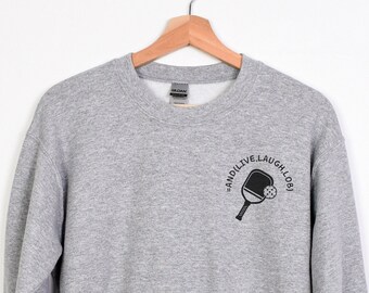 Pickleball Live Laugh Lob | Excel Crewneck Sweatshirt, Excel Gifts, Pickleball Gifts