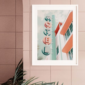 Retro reseaffisch, retro motelltryck, resefotokonst, fotokollagekonst, surrealismkonst, retro väggkonst, digitaltryck, utskrivbar konst bild 4