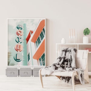 Retro reseaffisch, retro motelltryck, resefotokonst, fotokollagekonst, surrealismkonst, retro väggkonst, digitaltryck, utskrivbar konst bild 3