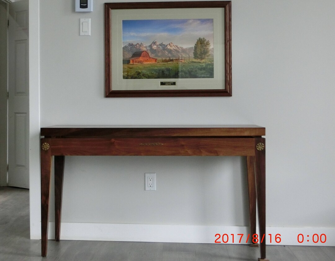 Handmade Safa and Console Table, Walnut,solid Wood ,handmade, Natural ...