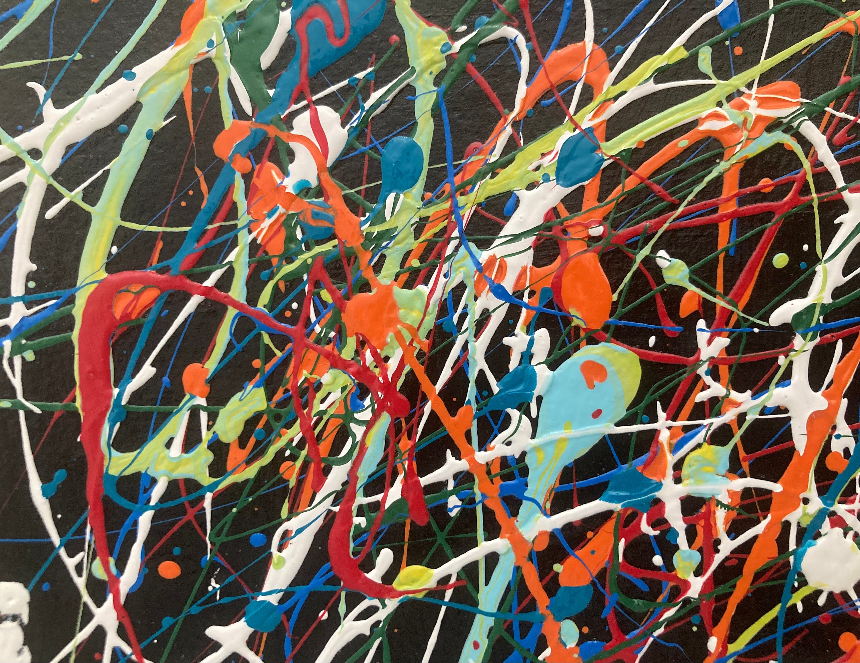 Abstract Jackson Pollock Inspired Art,pollock Inspired Painting,pollock ...