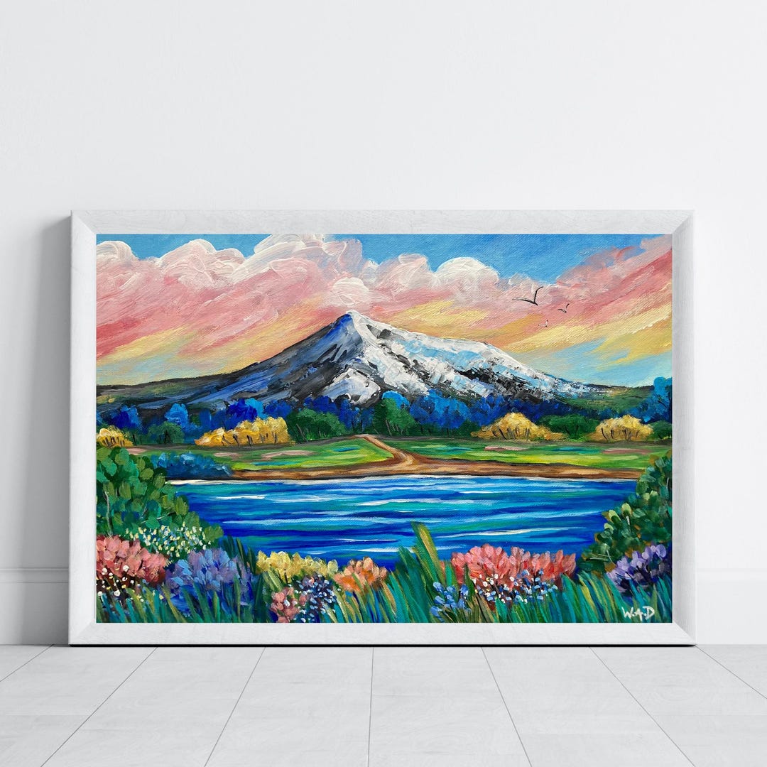 絵画 Mountain Landscape Fall Mountain Landscape III – TheGOATWallArt