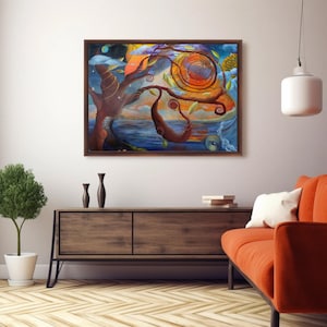 Tree of Life - Original Oil Painting by Artist Brittney Rice - 4&#39;×3&#39;