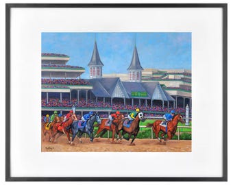 Kentucky Derby First Turn (Fine Art Print)