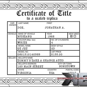 Model Car/Toy Car/RC Car Title