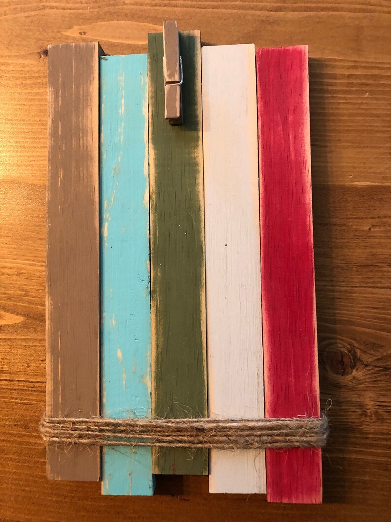 Photo Clip Board Clothespin Board Etsy