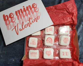 Valentinstag Geschenk | Gedruckte Marshmallows | Benutzerdefinierte Marshmallows | Pärchen Geschenk