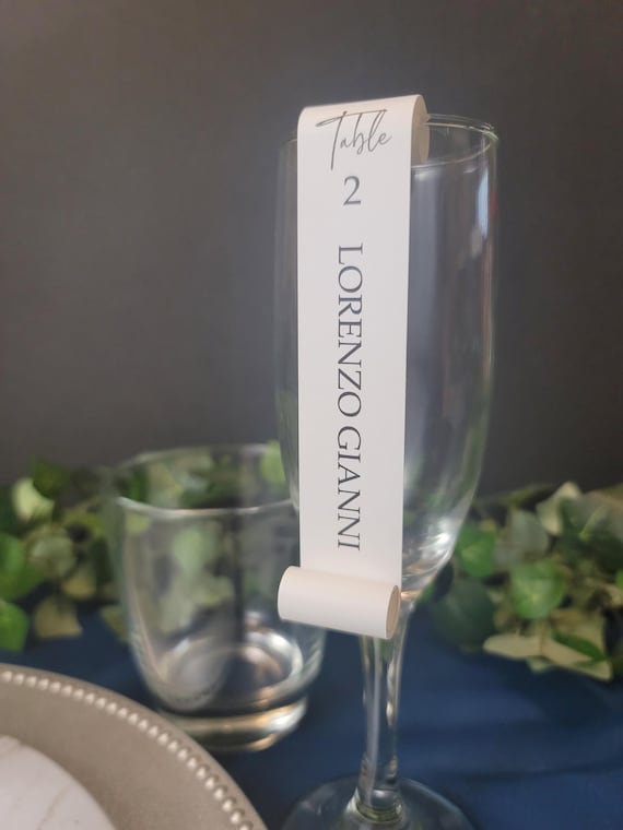 Wedding Seating Chart Scrolls: Unique Table Assignments
