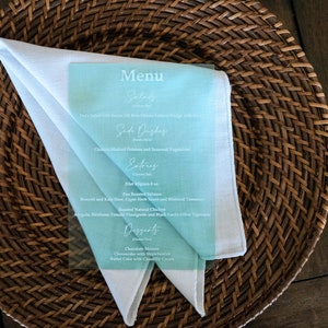 Acrylic Event Menus image 6