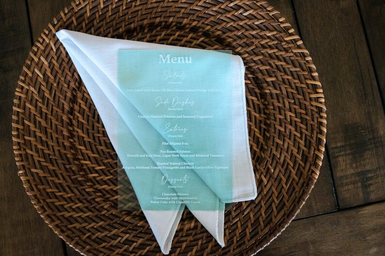 Acrylic Event Menus image 6