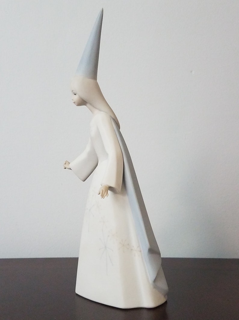 Lladro Fairy Godmother Porcelain Figurine 4595 Retired Matte Etsy