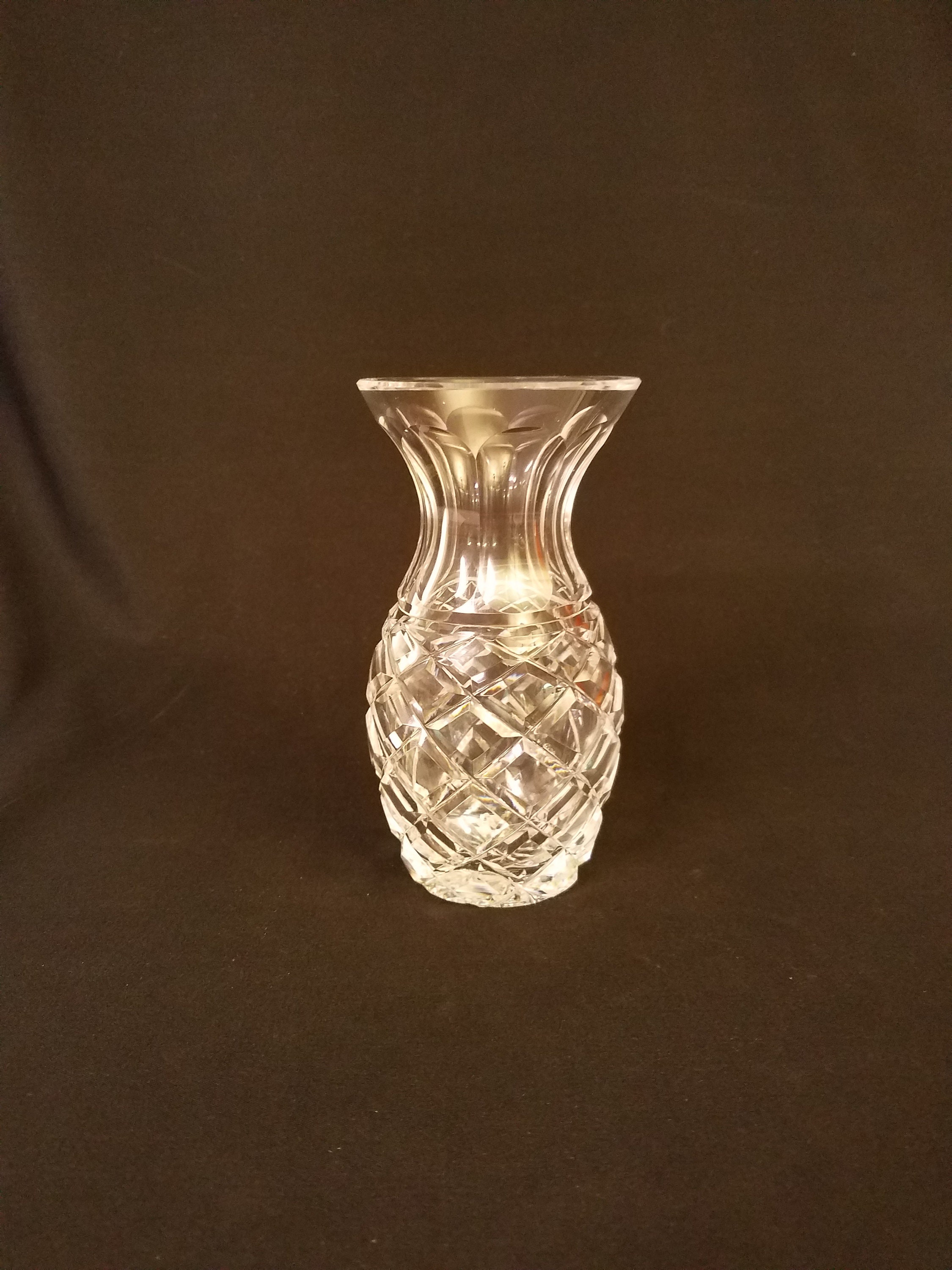 Waterford Crystal Pineapple Vase Etsy